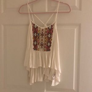 White embroidered top
